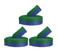PATIKIL Taekwondo Colored Ranking Belt, 3 Pack 1.6" x7Ft 2.2M Polyester Martial Arts Judo Karate Belts for Coach Teaching Practice, Green and Blue