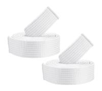PATIKIL Taekwondo Colored Ranking Belts, 2 Pack 1.6" x6.6FT Polyester Martial Arts Colored Ranking Belt for Coach Teaching Practice, White