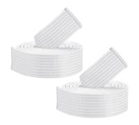 PATIKIL Taekwondo Colored Ranking Belts, 2 Pack 1.6" x6 FT Polyester Martial Arts Colored Ranking Belt for Coach Teaching Practice, White