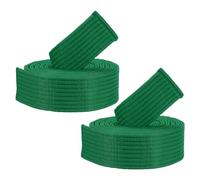 PATIKIL Taekwondo Colored Ranking Belts, 2 Pack 1.6" x6FT Polyester Martial Arts Colored Ranking Belt for Coach Teaching Practice, Green