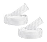 PATIKIL Taekwondo Colored Ranking Belts, 2 Pack 1.6" x7.9FT Polyester Martial Arts Colored Ranking Belt for Coach Teaching Practice, White