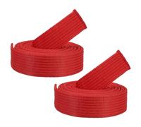 PATIKIL Taekwondo Colored Ranking Belts, 2 Pack 1.6" x7.9FT Polyester Martial Arts Colored Ranking Belt for Coach Teaching Practice, Red