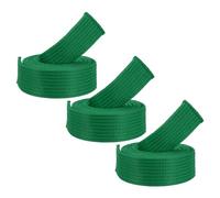 PATIKIL Taekwondo Colored Ranking Belts, 3 Pack 1.6" x5.3FT Polyester Martial Arts Colored Ranking Belt for Coach Teaching Practice, Green