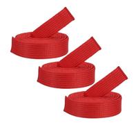PATIKIL Taekwondo Colored Ranking Belts, 3 Pack 1.6" x9.2FT Polyester Martial Arts Colored Ranking Belt for Coach Teaching Practice, Red