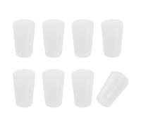 PATIKIL Tapered Shaped Solid Silicon Stopper, 5/8" Tube Rubber Stoppers Lab Plugs for Sealing Copper Pipes Bottles Vials, 8 Pcs