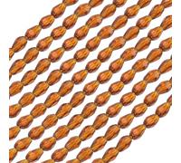 PATIKIL Teardrop Faceted Beads, 650 Pcs Clear Brown Bicone Birthstone Bead Glass Crystal Assortments Vertical Hole Shape for DIY Crafting Bracelet Necklace Jewelry Making, 4x6mm