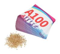 PATIKIL Tearproof Running Bib Numbers 7x6 Inch, 1-100 Shadow Waterproof Race Competitor Numbers with Safety Pin for Marathon Sports Game Competition Runner