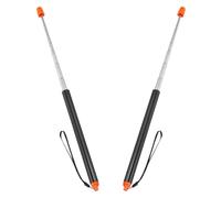 PATIKIL Telescopic Teachers Pointer, 2 Pcs Teacher Pointer Stick for Classroom Pointer Extendable Handheld Teaching Pointer for Presenters Whiteboard, 47.2 Inch, Orange Black
