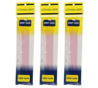 PATIKIL Tennis Racket Grip Tape, 3 Pack PU Racquet Overgrip with Damping Ridges Anti-Slip Absorbent Handle Grip for Badminton Pickleball Fishing Rod, Gradient Pink