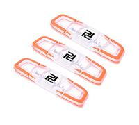 PATIKIL Tennis Racket Vibration Dampener, 3 Pack Soft Silicone Racquet Shock Absorber String Damping, Orange