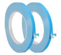 PATIKIL Thermal Adhesive Tape, 2 Rolls 25m x 8mm x 0.2mm Double Side Adhesive Thermal Conductive Tape for Heatsink LED GPU Modules Computer CPU IC Chip, Blue