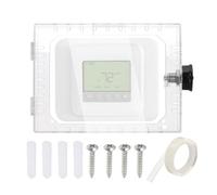 PATIKIL Thermostat Lock Box with Combination Lock | Universal Clear Thermostat Cover Guard Fits Thermostats 5" H x 6" W or Smaller