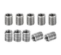 PATIKIL Thread Adapters Sleeve Reducing Nut, 10 Pcs M10*1.5 Male to M8*1.25 Female Repairing Insert Nut Screw Reducer Conversion Stainless Steel Fastener 12mm