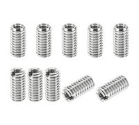 PATIKIL Thread Adapters Sleeve Reducing Nut, 10 Pcs M4x0.7 Male to M2.5x0.45 Female Repairing Insert Nut Screw Reducer Stainless Steel Fastener 8mm