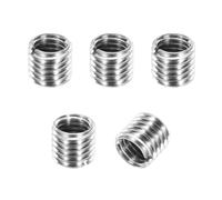 PATIKIL Thread Adapters Sleeve Reducing Nut, 5 Pcs M12x1.75 Male to M10x1.5 Female Repairing Insert Nut Screw Reducer Conversion 303 Stainless Steel Fastener 10mm
