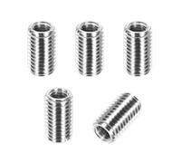 PATIKIL Thread Adapters Sleeve Reducing Nut, 5Pcs M12x1.75 Male to M8x1.25 Female Repairing Insert Nut Screw Reducer Conversion 303 Stainless Steel Fastener 20mm