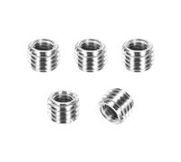 PATIKIL Thread Adapters Sleeve Reducing Nut, 5Pcs M12x1.75 Male to M8x1.25 Female Repairing Insert Nut Screw Reducer Conversion 303 Stainless Steel Fastener 8mm