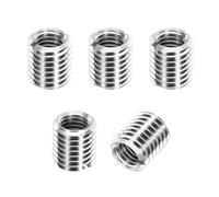 PATIKIL Thread Adapters Sleeve Reducing Nut, 5Pcs M14x2 Male to M10x1.5 Female Repairing Insert Nut Screw Reducer Conversion 303 Stainless Steel Fastener 16mm