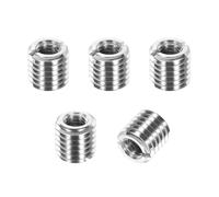 PATIKIL Thread Adapters Sleeve Reducing Nut, 5Pcs M14x2 Male to M8x1.25 Female Repairing Insert Nut Screw Reducer Conversion 303 Stainless Steel Fastener 12mm
