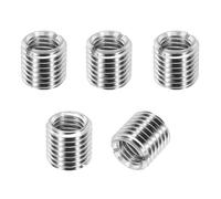 PATIKIL Thread Adapters Sleeve Reducing Nut, 5Pcs M16x2 Male to M12x1.75 Female Repairing Insert Nut Screw Reducer Conversion 303 Stainless Steel Fastener 15mm