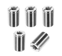 PATIKIL Thread Adapters Sleeve Reducing Nut, 5Pcs M16x2 Male to M8x1.25 Female Repairing Insert Nut Screw Reducer Conversion 303 Stainless Steel Fastener 25mm