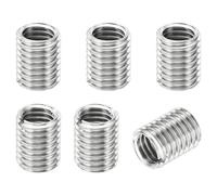 PATIKIL Thread Adapters Sleeve Reducing Nut, 6 Pcs M12x1.75 Male to M10x1.5 Female Repairing Insert Nut Screw Reducer Stainless Steel Fastener 15mm
