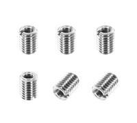 PATIKIL Thread Adapters Sleeve Reducing Nut, 6Pcs M8x1.25 Male to M5x0.8 Female Repairing Insert Nut Screw Reducer Conversion 303 Stainless Steel Fastener 10mm