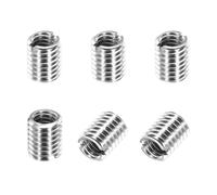 PATIKIL Thread Adapters Sleeve Reducing Nut, 6Pcs M8x1.25 Male to M6x1 Female Repairing Insert Nut Screw Reducer Conversion 303 Stainless Steel Fastener 10mm