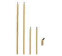 PATIKIL Threaded Extension Rod,4 Set 6" and 12" M10 x 1mm Fine Thread Lamp Pipe with Lamp Pipe Nipple,Sloped Ceiling Adapter for Pendant Light Island Lighting Chandelier Stems,Bronze