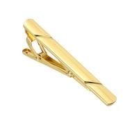 PATIKIL Tie Clip for Men, Necktie Bar Pinch Clips with Gift Box for Regular Ties Wedding Business Valentine's Day Father's Day Anniversary Birthday, Gold Tone