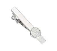 PATIKIL Tie Clips for Men, 26 Letters Cuff Links Initial Ties Pins Bar Unique Alphabet Necktie Clip for Wedding Anniversary Business Birthday Jewelry Gifts, Silver (Letter M)