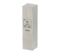PATIKIL Titanium Cube, 0.5x0.5x2" Ti Density Stick High Density Element Rod Unique Metal Cube Periodic Table of Elements Collections Lab Experiment Teacher Scientific Classes