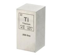 PATIKIL Titanium Cube, 1x1x2" Ti Density Stick High Density Element Rod Unique Metal Cube Periodic Table of Elements Collections Lab Experiment Teacher Scientific Classes