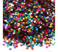 PATIKIL Total 90Gram Sequins for Crafts, 3Pack Colored Sequin and Spangles Craft Supplies for DIY Making Clothes Nails Greeting Card Scrapbook Decoration, Star Style