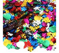 PATIKIL Total 90Gram Sequins for Crafts, 3Pack Colored Sequin and Spangles Craft Supplies for DIY Making Clothes Nails Greeting Card Scrapbook Decoration, Multi Shapes Style