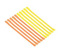 PATIKIL Towel Bands, 10 Pack Elastic Towel Clips Cruise Essentials Silicone Beach Towel Straps for Beach Pool Cruise Chairs, Orange, Yellow