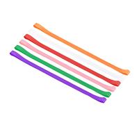 PATIKIL Towel Bands, 6 Pack Elastic Elastic Beach Chair Towel Clips Silicone Rubber Bands Straps for Beach Pool Cruise Chairs, Red, Pink, Purple, White, Orange, Green