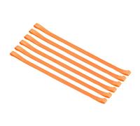 PATIKIL Towel Bands, 6 Pack Elastic Elastic Beach Chair Towel Clips Windproof Towel Holder Silicone Rubber Bands Straps for Beach Pool Cruise Chairs, Orange