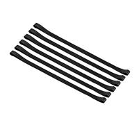 PATIKIL Towel Bands, 6 Pack Elastic Elastic Beach Chair Towel Clips Windproof Towel Holder Silicone Rubber Bands Straps for Beach Pool Cruise Chairs, Black