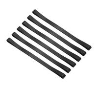 PATIKIL Towel Bands, 6 Pack Elastic Towel Clips Cruise Essentials Windproof Elastic Silicone Beach Towel Straps for Beach Pool Cruise Chairs, Black