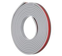 PATIKIL TPE U-Shape Edge Banding, 1/2 Inch x 9.8ft Self Adhesive Flexible Veneer Edging Trim Furniture Edge Protector for Shelf Cabinet Table Repair Restoration, Grey