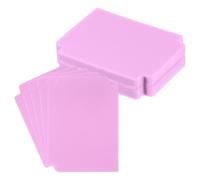 PATIKIL Trading Card Dividers 3.7x2.8 inch,50 Pack Plastic Page Dividers Playing Card Separators for Games Playing Card Sports Office Gathering Storage Supplies,Pink