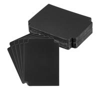 PATIKIL Trading Card Dividers 3.7x2.8 inch,50 Pack Plastic Page Dividers Playing Card Separators for Games Playing Card Sports Office Gathering Storage Supplies,Black