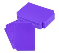 PATIKIL Trading Card Dividers 3.7x2.8 inch,50 Pack Plastic Page Dividers Playing Card Separators for Games Playing Card Sports Office Gathering Storage Supplies,Purple