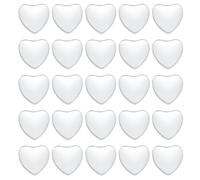 PATIKIL Transparent Glass Cabochons, 40Pcs 10x10mm Heart Shaped Glass Dome Tiles for Photo Pendant Jewelry Making, Clear