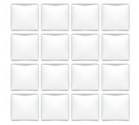 PATIKIL Transparent Glass Cabochons, 60Pcs 12x12mm Square Clear | Shaped Glass Dome Tiles for Photo Pendant Jewelry Making