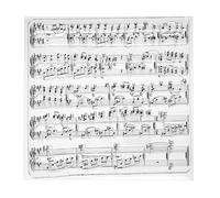 PATIKIL Transparent Silicone Stamps, 1 Pcs T1278 Sheet Music Clear Stamps for Card Making Decoration DIY Scrapbooking Embossing Album Decor Craft, Clear