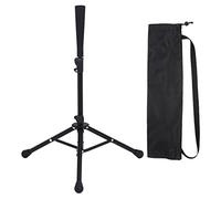 PATIKIL Travel Baseball Batting Tee, Portable Baseball Tee for Hitting Adjustable Height 25" to 41" Tripod Softball Tee Stand for Hitting Training Practice, Black