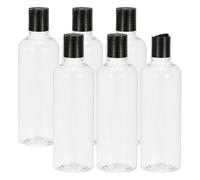 PATIKIL Travel Bottles with Disc Cap, 6 Pcs 3.4 Oz(100ml) Leak Proof Refillable Empty Dispenser Container Squeeze Bottle for Shampoo Toiletries Lotion Cream, Clear