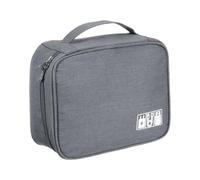PATIKIL Travel Cable Organizer Bag, Portable Camera Case Electronic Organizer Pouch Digital Storage Carrying Case for Lens Charger Cord Earphone Personal Items, Gray